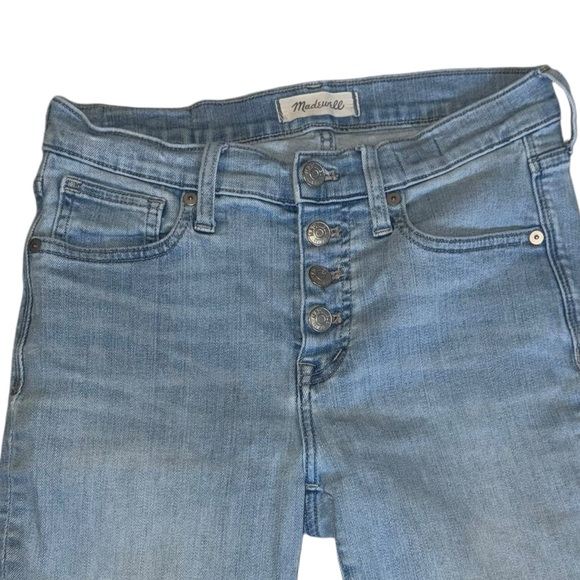 MADEWELL | 9" High-Rise Skinny Crop Jeans: Button-Front Edition Sz 26 - Picture 4 of 8